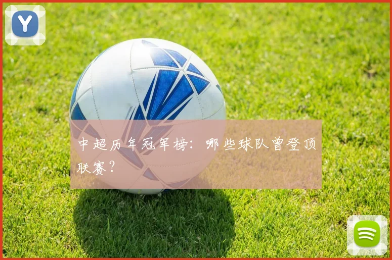 中超历年冠军榜:哪些球队曾登顶联赛?